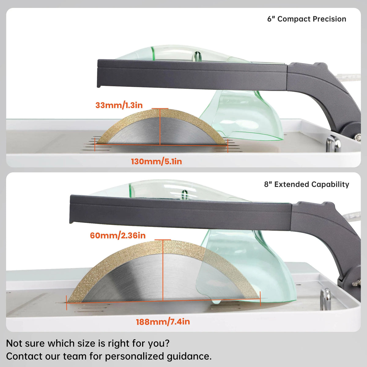 Rock cutting setup with the ToAuto smart lapidary saw