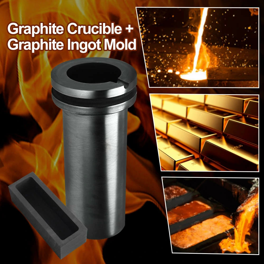 Lid and top opening of the 3KG gold melting furnace