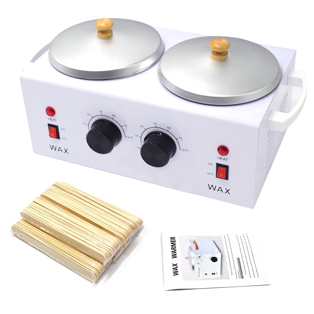 Double Pot Electric Wax Warmer for Hair Removal or Paraffin