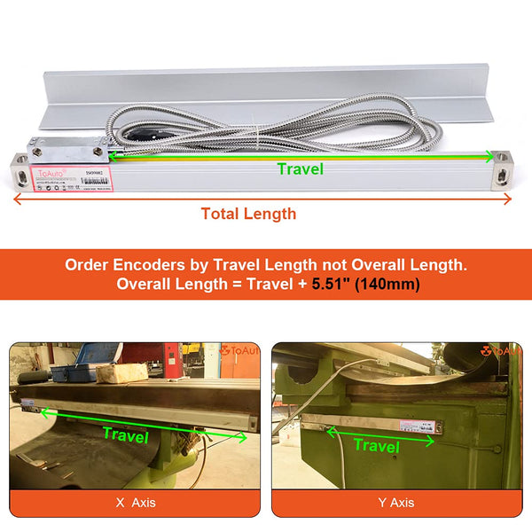 2/3 Axis DRO Kit LCD Display +Scales - ToAuto Tool