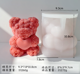 Candle Molds Wax Melting Bear Bunny Dog Rose Bouquet