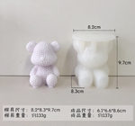 Candle Molds Wax Melting Bear Bunny Dog Rose Bouquet