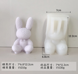 Candle Molds Wax Melting Bear Bunny Dog Rose Bouquet