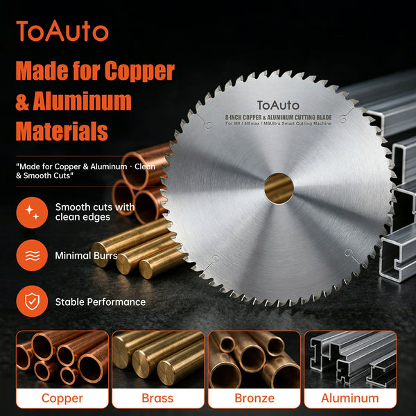 ToAuto 8-Inch Metal Cutting Saw Blade for Aluminum, Copper and Mild Steel