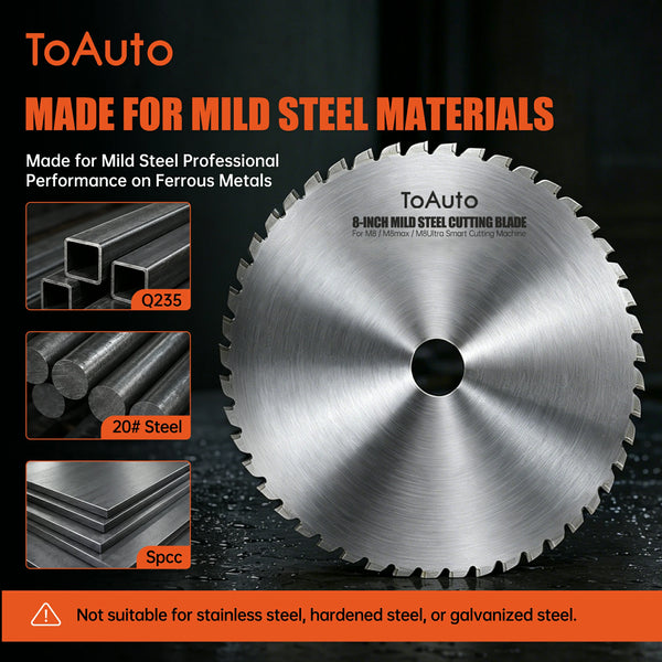 ToAuto 8-Inch Metal Cutting Saw Blade for Aluminum, Copper and Mild Steel
