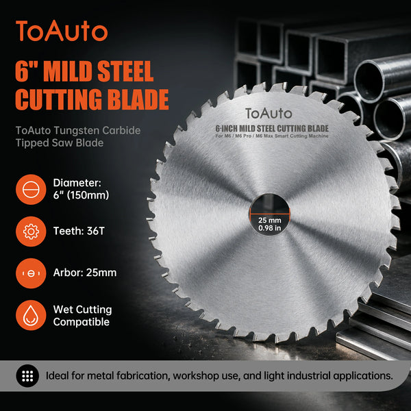 ToAuto 6-Inch Metal Cutting Saw Blade for Aluminum, Copper and Mild Steel