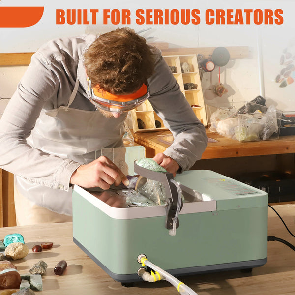 ToAuto 6"/8" Smart Lapidary Saw for Gemstone and Rock Cutting
