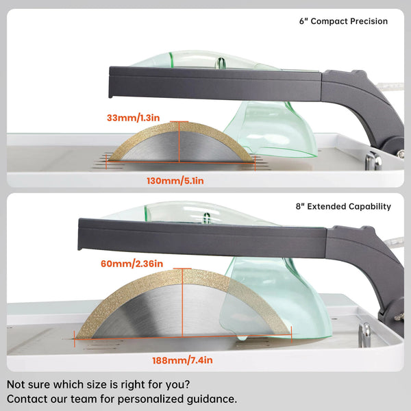 ToAuto 6"/8" Smart Lapidary Saw for Gemstone and Rock Cutting