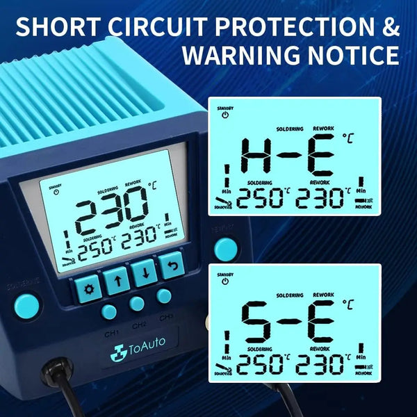 DS882 Soldering Station 2 in 1 Soldering Iron Hot Air Gun ToAuto Metal Studio
