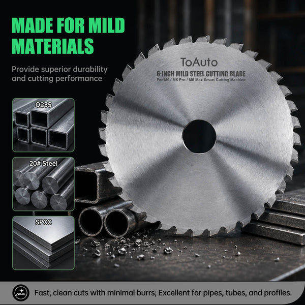 ToAuto 6-Inch Mild Steel Cutting Blade for Q235, 20# Steel & SPCC Toautotoolglobal
