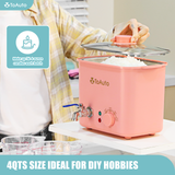 TOAUTO 4Qts Pink Wax Melter - Electric Candle Wax Melting Pot