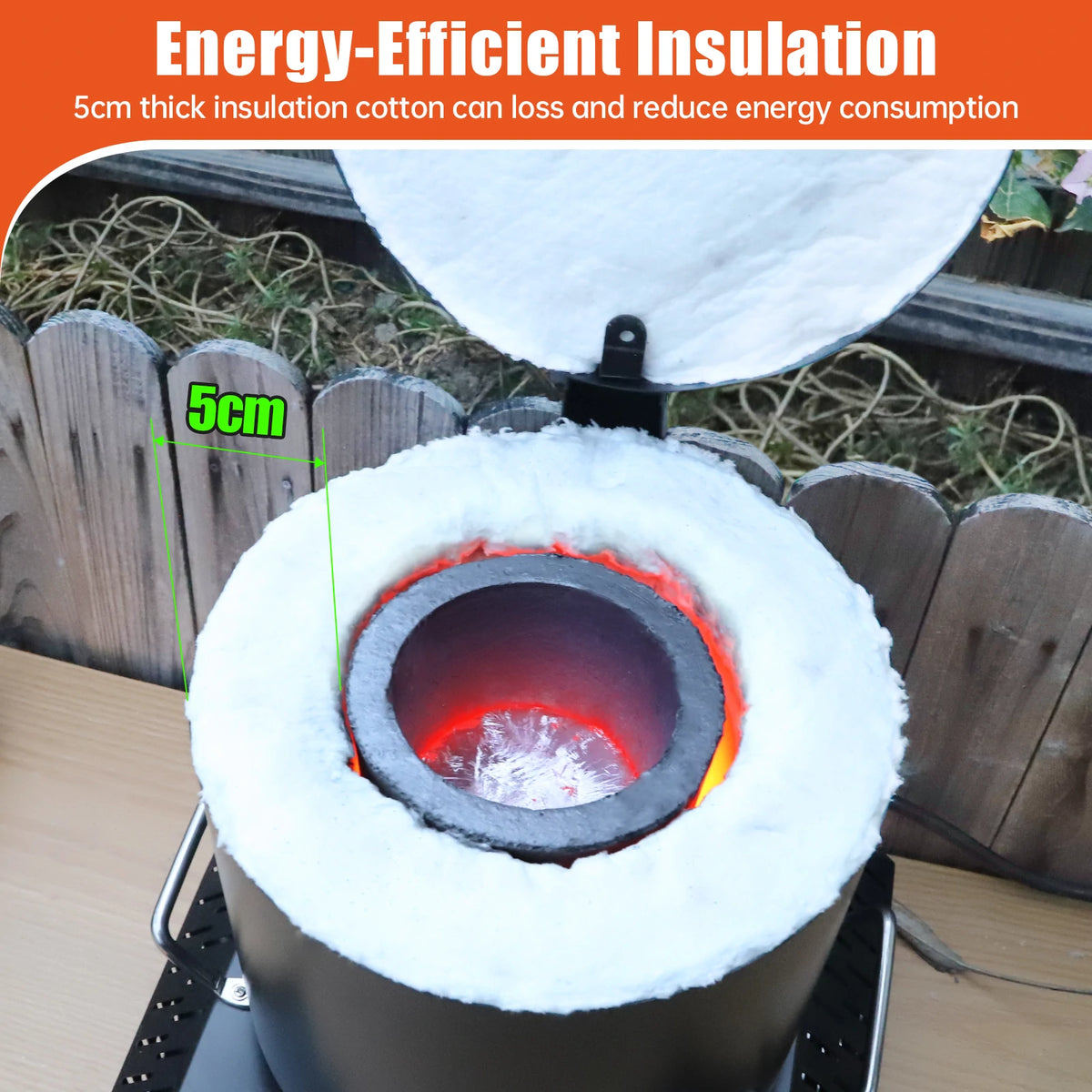 ToAuto 8KG Electric Aluminum Melting Furnace for Aluminum Copper Brass Casting