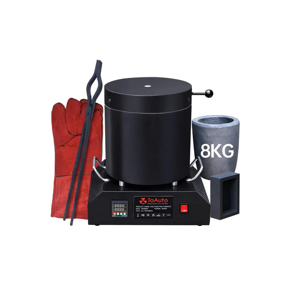 8KG Large Electric Aluminum Melting Furnace Toautotoolglobal