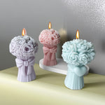 Candle Molds Wax Melting Bear Bunny Dog Rose Bouquet