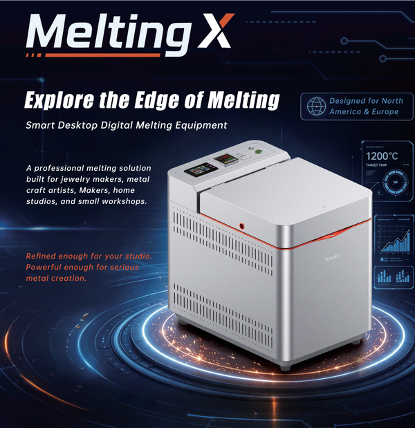 ToAuto Melting X Furnace for Gold/Silve/Copper/Aluminum, 1700W 1200 ℃